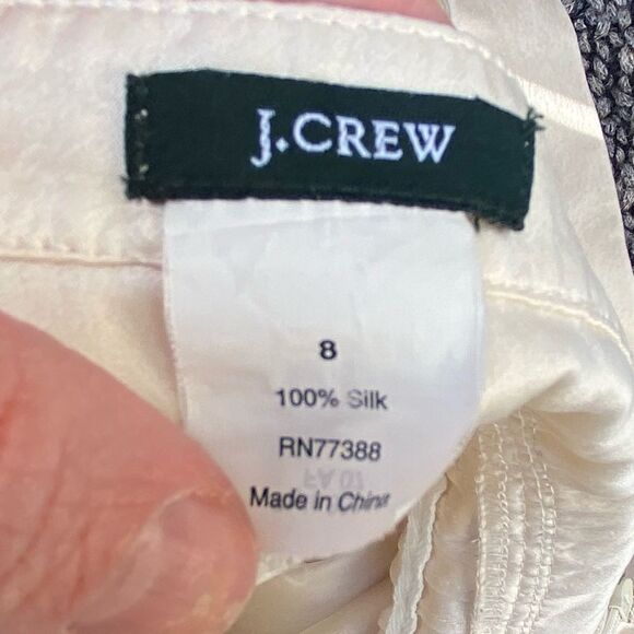 J Crew silk sleeves blouse size 8 - Picture 2 of 10